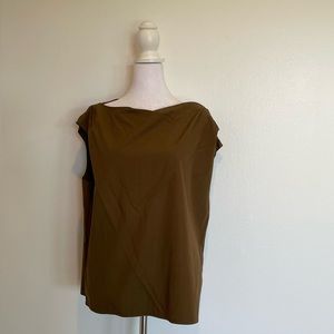 Khaki Oversized Sleeveless Top Size M